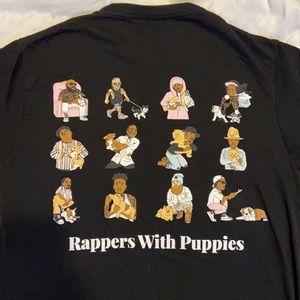 rappers with puppies shirt